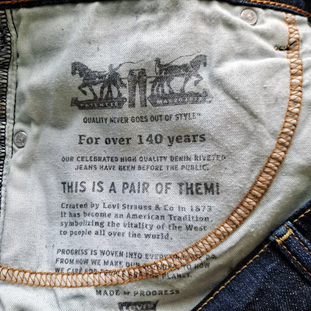 Levi's 541 Athletic Taper Fit Denim Jeans Cleaner Medium Wash Mens Size 48
